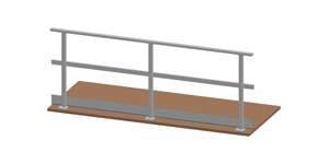Standard steel handrail
