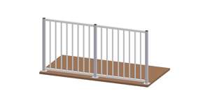 Child-friendly handrail with spindles